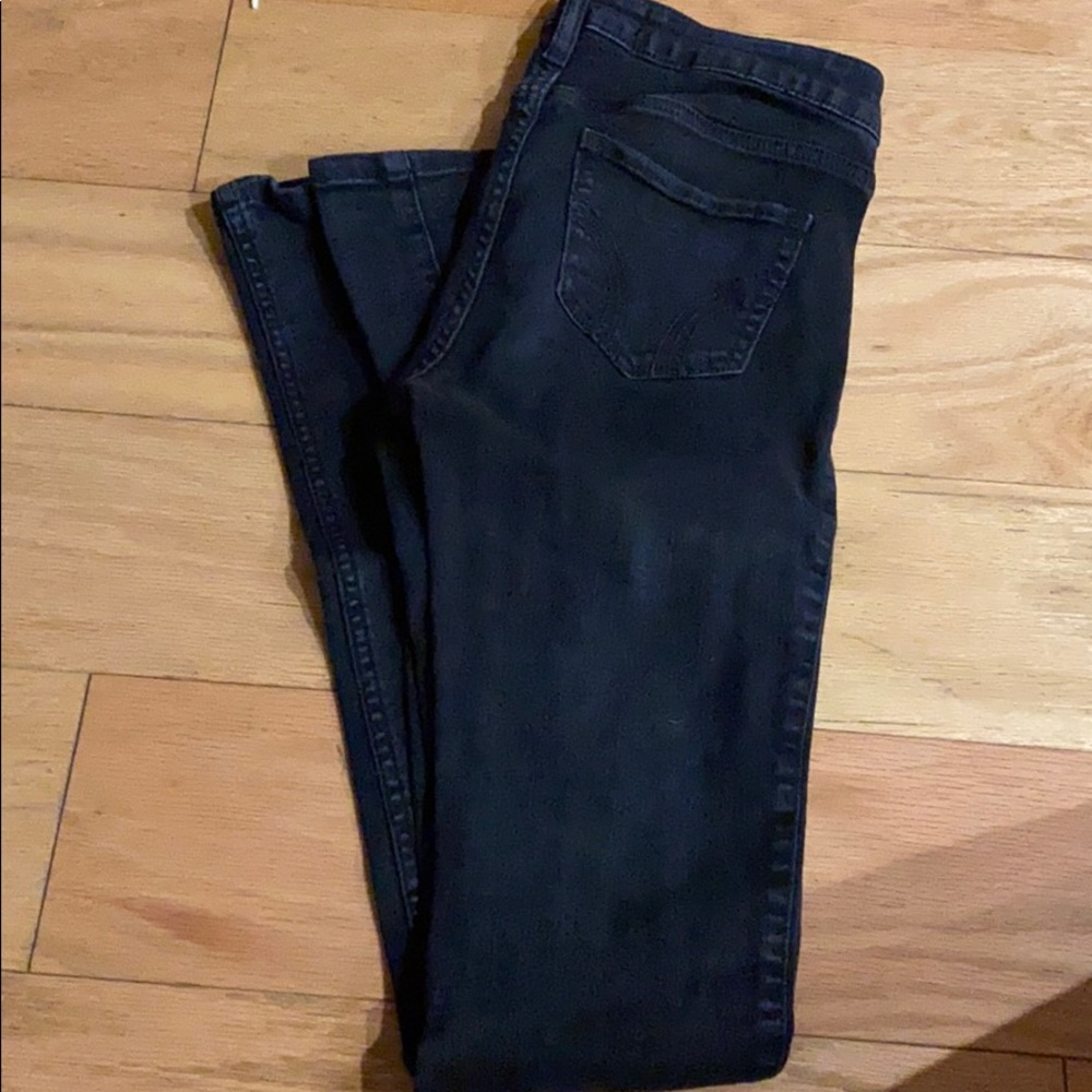 Plain black jeans.